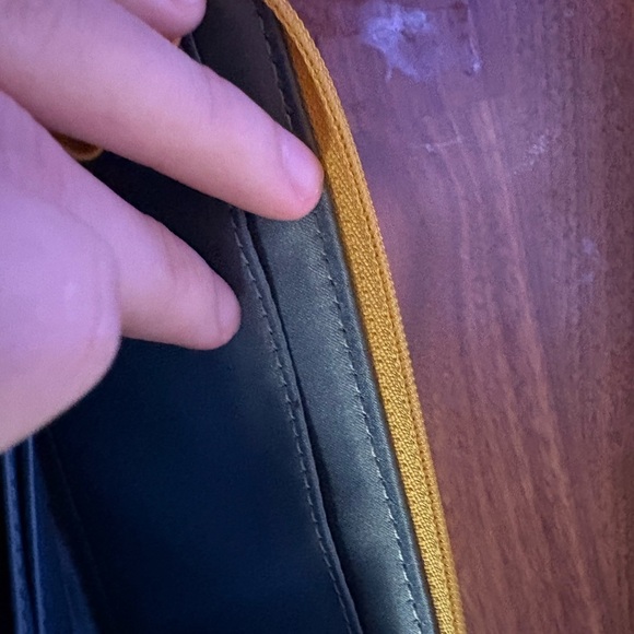 Coach Mustard Leather Wallet - Picture 6 of 8